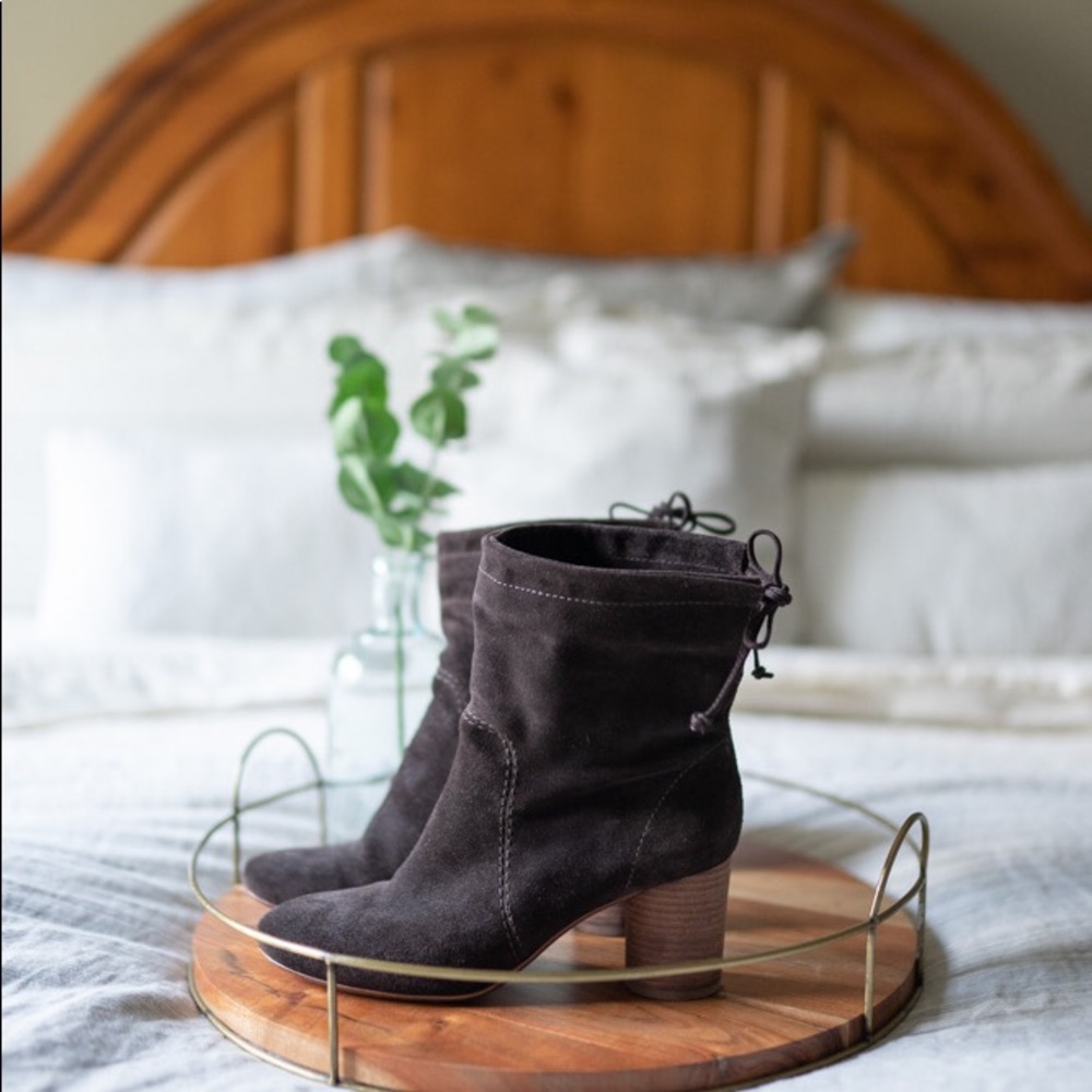 Madewell Neva Foldover Boot in Suede